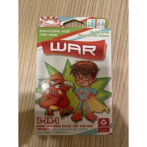 Cartamundi 2-In-1 Educational Kids Card Game  4.5"‎ x 3" War & Educational Play